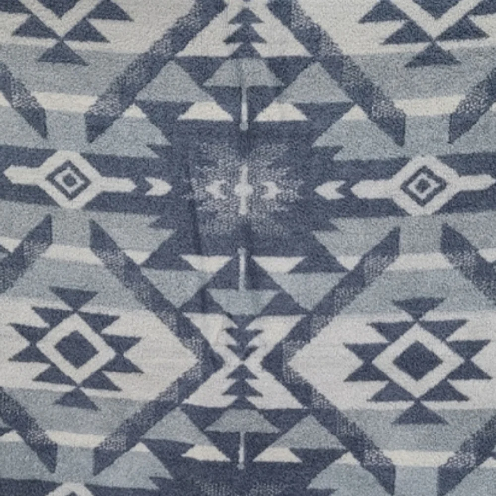 4pc Wrangler Hand & Tip Towels Blue Aztec Super Soft Western Ranch Cowboy NEW
